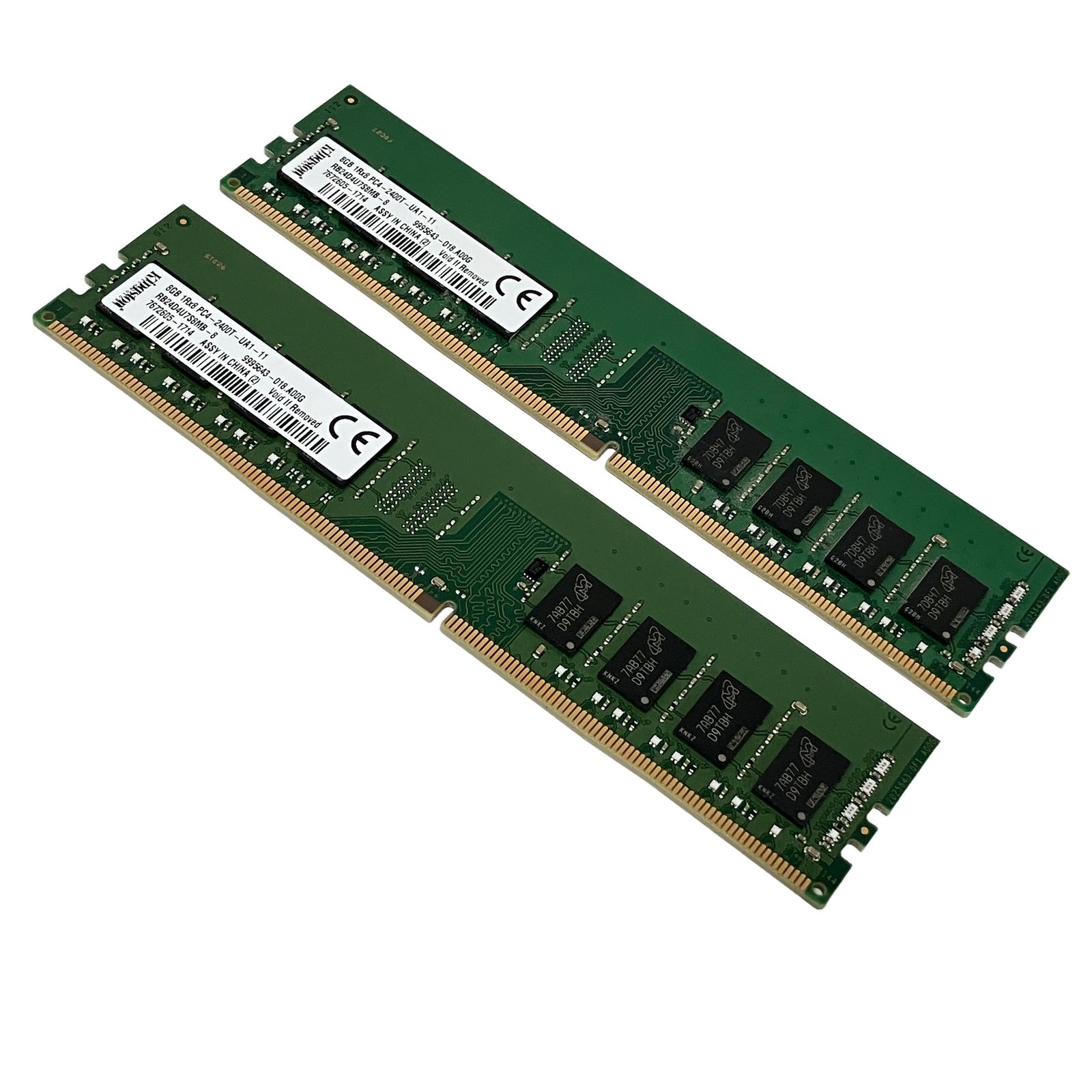 Kingston PCメモリ 8GB 2枚 合計16GB DDR4 PC4-19200 DIMM 2400MHz 1.2v PCパーツ メモリ 中古 F11264939