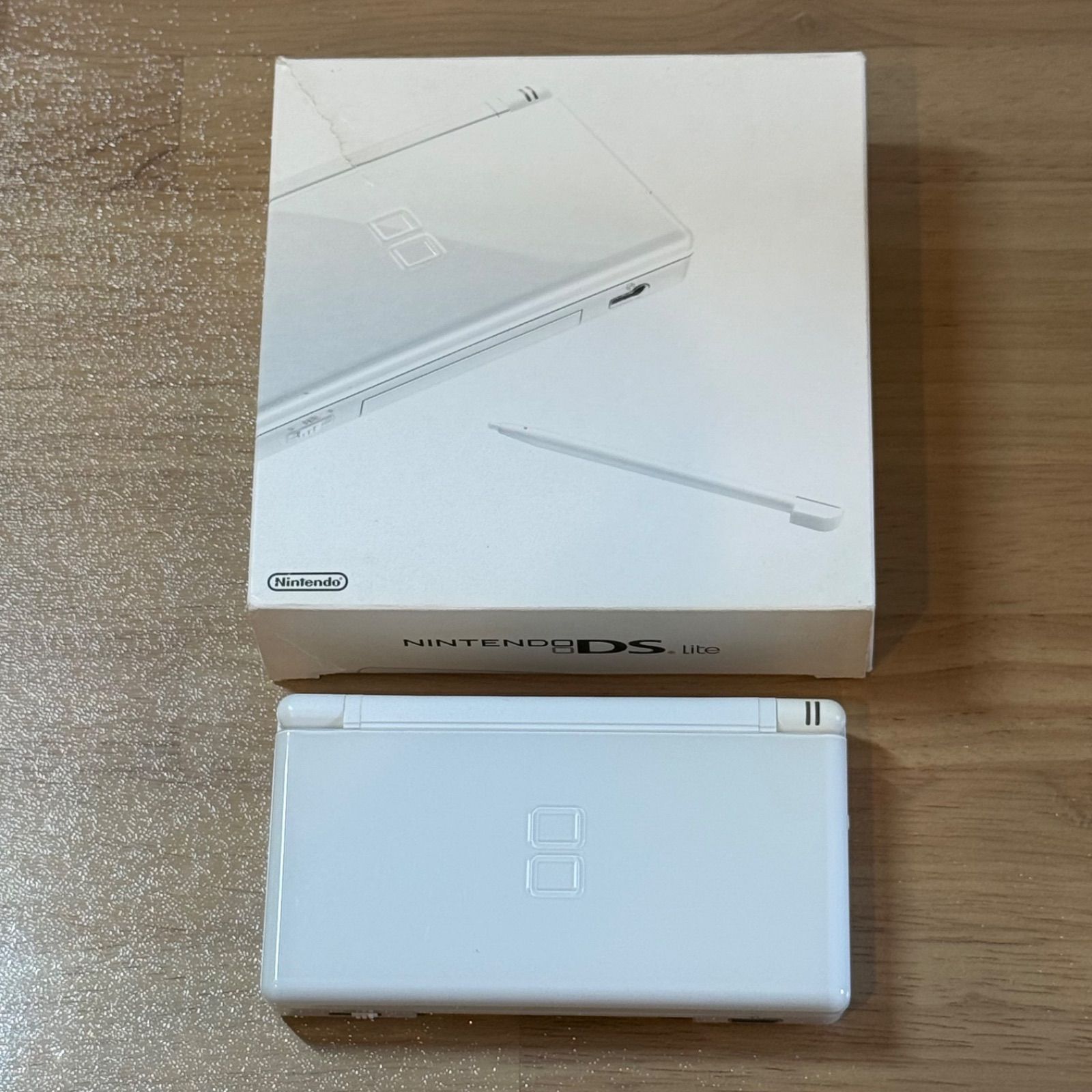 5-097 ニンテンドーDS LITE クリスタルホワイト 箱付き 完動品