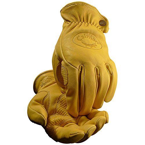 Caiman カイマン レザーグローブ（革手袋） ドライバー／ワーク／バイク Gold Sheep Grain（羊革） (L)(沖縄・離島の方発送不可）) db8adc5f
