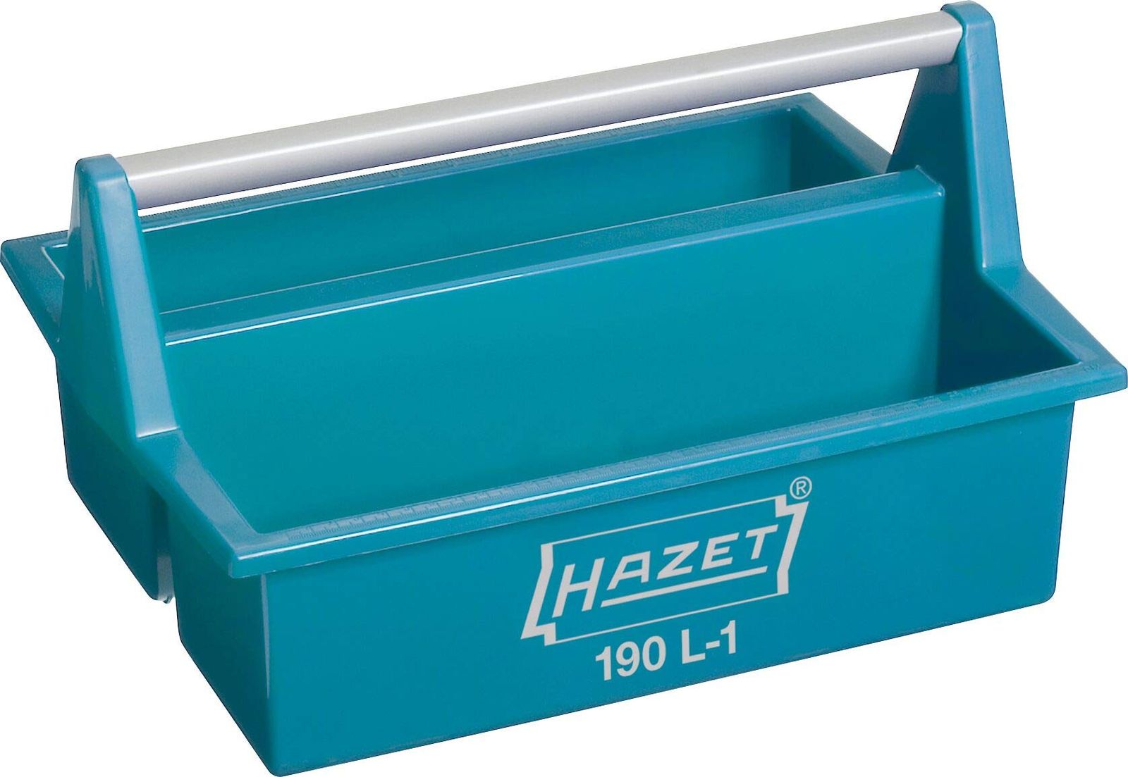 ハゼット(HAZET) ツールボックス ワークトレー ブルー オープンタイプ 上部に長さ目盛り(cm/inch)付き 積み重ね可能 丈夫なアルミ製運搬ハンドル ドイツ製 396×294×215mm 【日本正規輸入品】 190L-1(沖縄・離島 cd07dc49