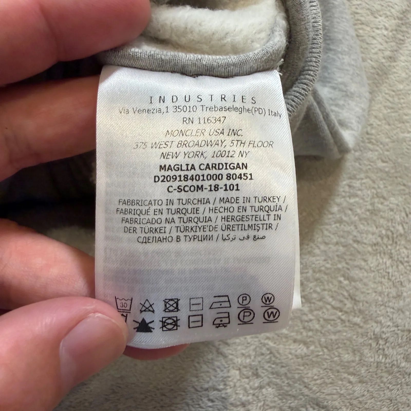 極美品 モンクレール MONCLER MAGLIA CARDIGAN ジップアップ パーカー 