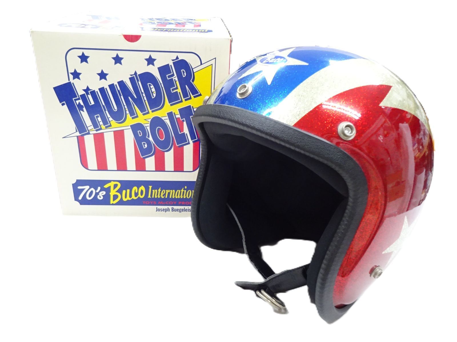 BUCO ブコ 70’ｓ ジェット ヘルメット サンダーボルト Ｓ/M(56-58） 2003 JET500-TX トイズマッコイ 26,585円