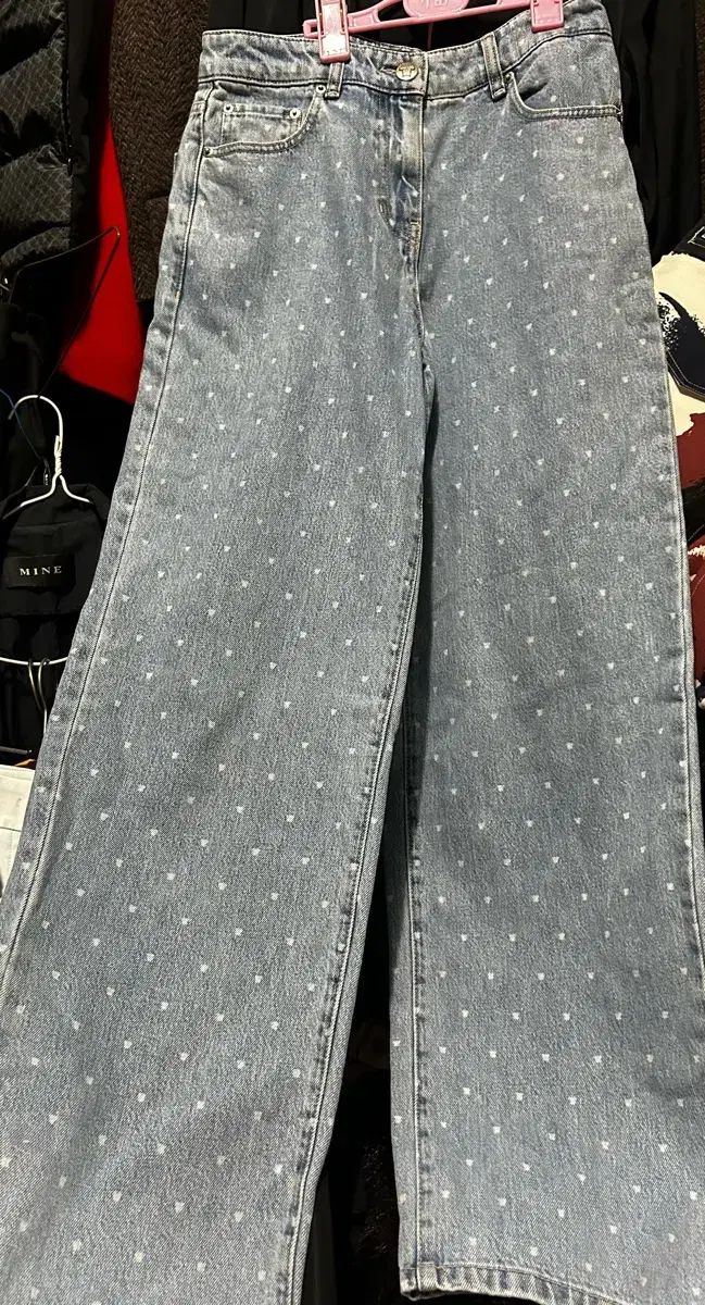 The HANDSOME LANVIN COLLECTION ドット パータン ワイド デニム パンツ 28 29インチ 18,385円