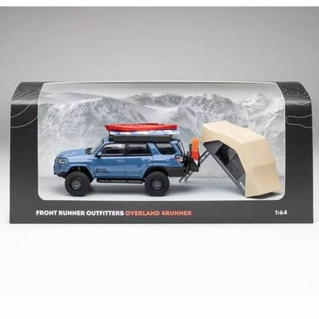 【中古】ミニカー 1/64 Toyota 4Runner TRD PRO Overland Cavalry Blue Front Runner x DiecastTalk特注品 [DTG0016-FR]