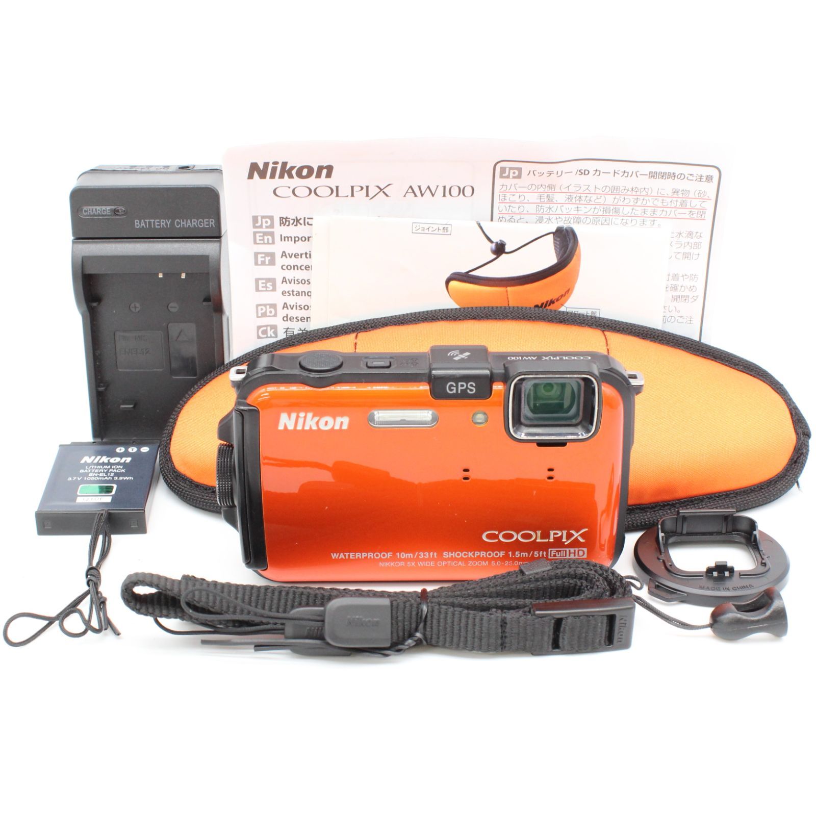 Nikon COOLPIX AW100 オレンジ 廃盤希少】Nikon COOLPIX AW100