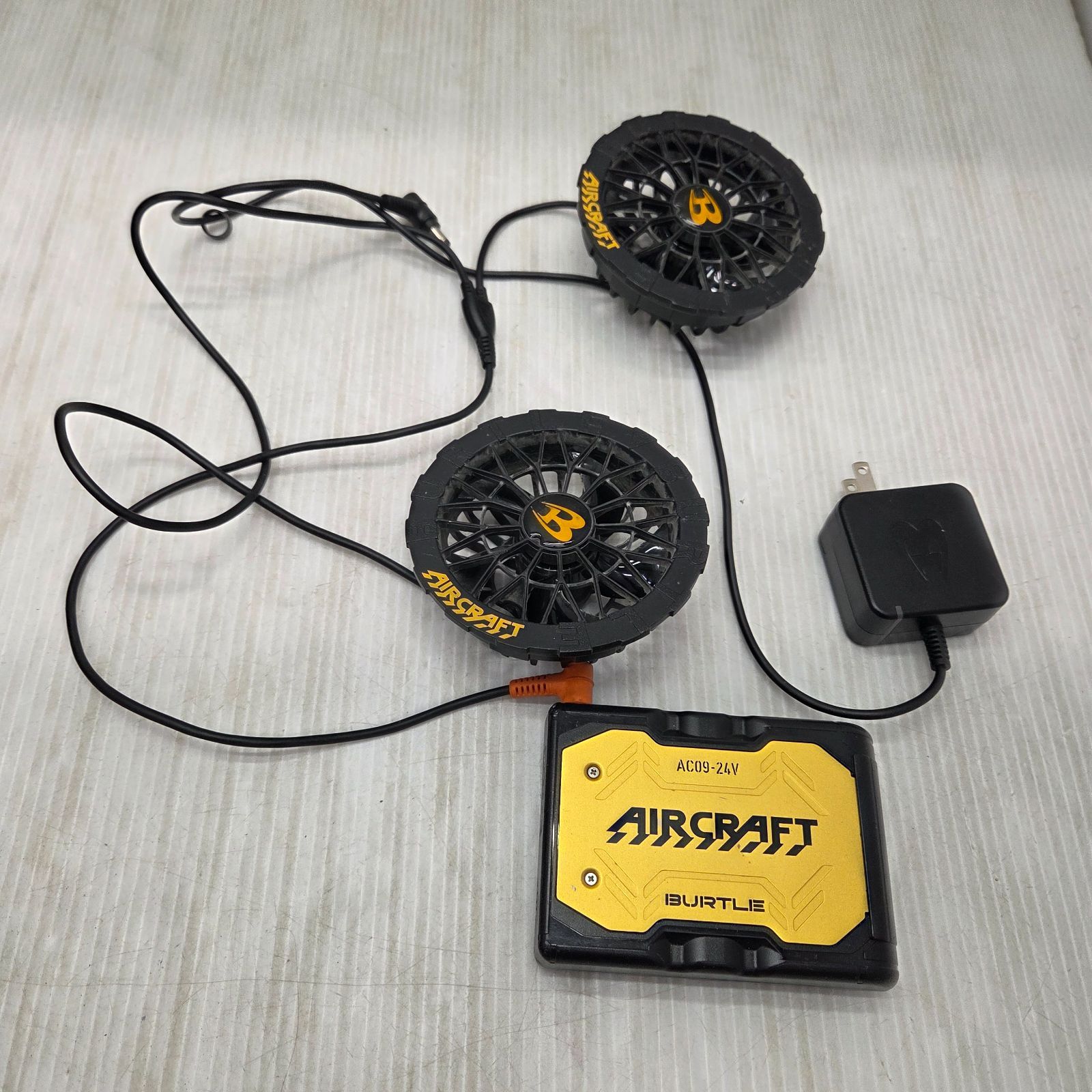 5 S04655 BURTLE バートル AIRCRAFT AC09-24V ファンユニットセット 空調服 DIY 工具