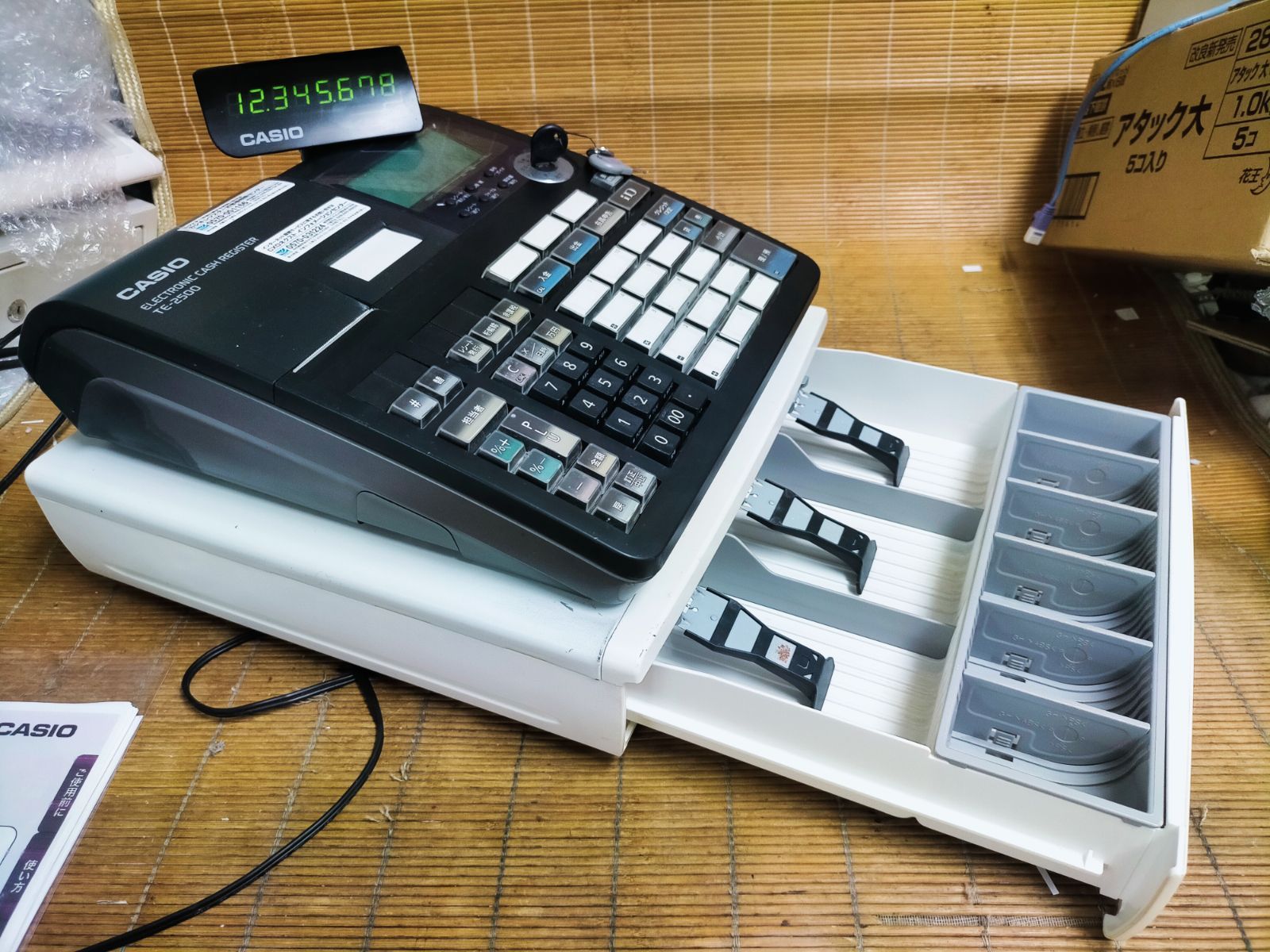 カシオレジスター TE-2500 15部門 034000 【公式通販】