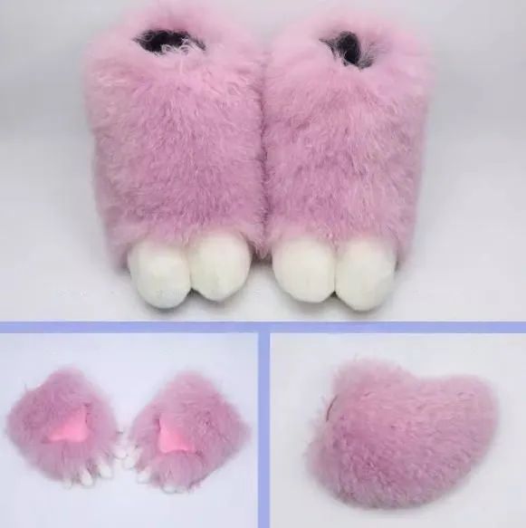 ファースーツ 着ぐるみセット 羊 パープル 可愛い ケモノ ファースーツ