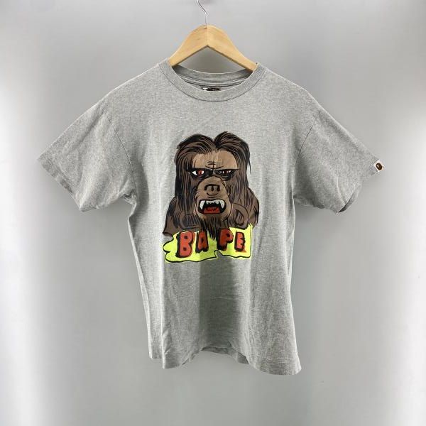 【中古】A BATHING APE Gary Panter BAPE S/S Tee グレー M アベイシングエイプ[24]