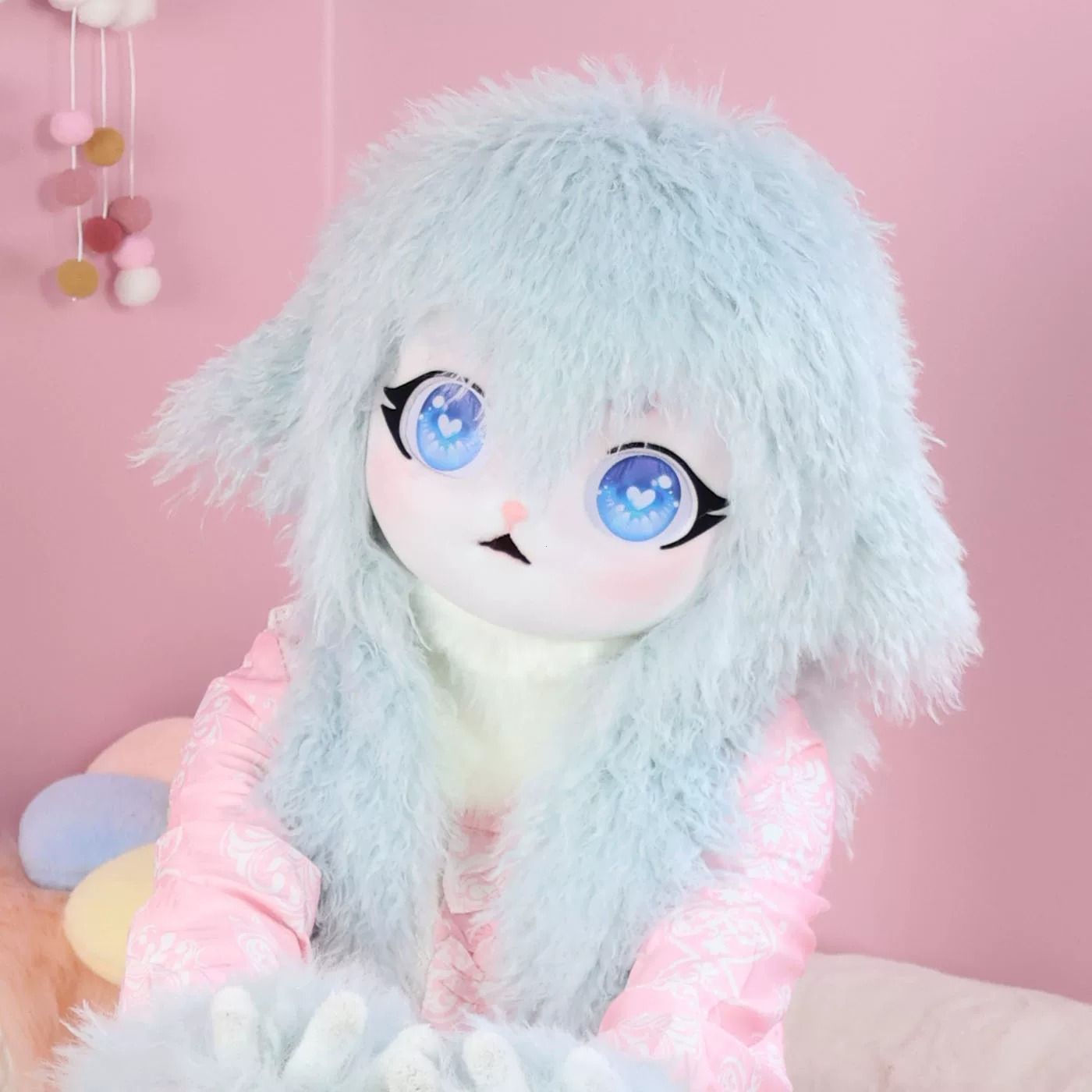 ファーコスチュームぬいぐるみ人形セット ねこみみ うさみみ ぬいふく ぬい服 コスチューム 洋服 ファー プチ