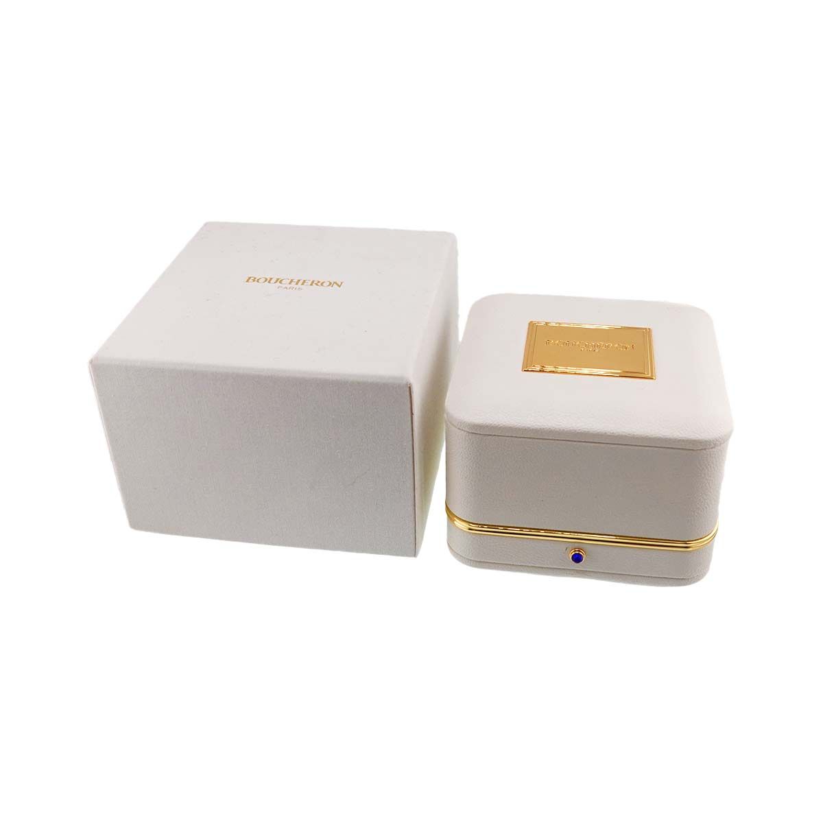 ブシュロン BOUCHERON キャトル ラディアント オープンロー ダイヤ イヤリング K18 YG WG 750 片方のみ QUATRE RADIANT 証明書 90317795