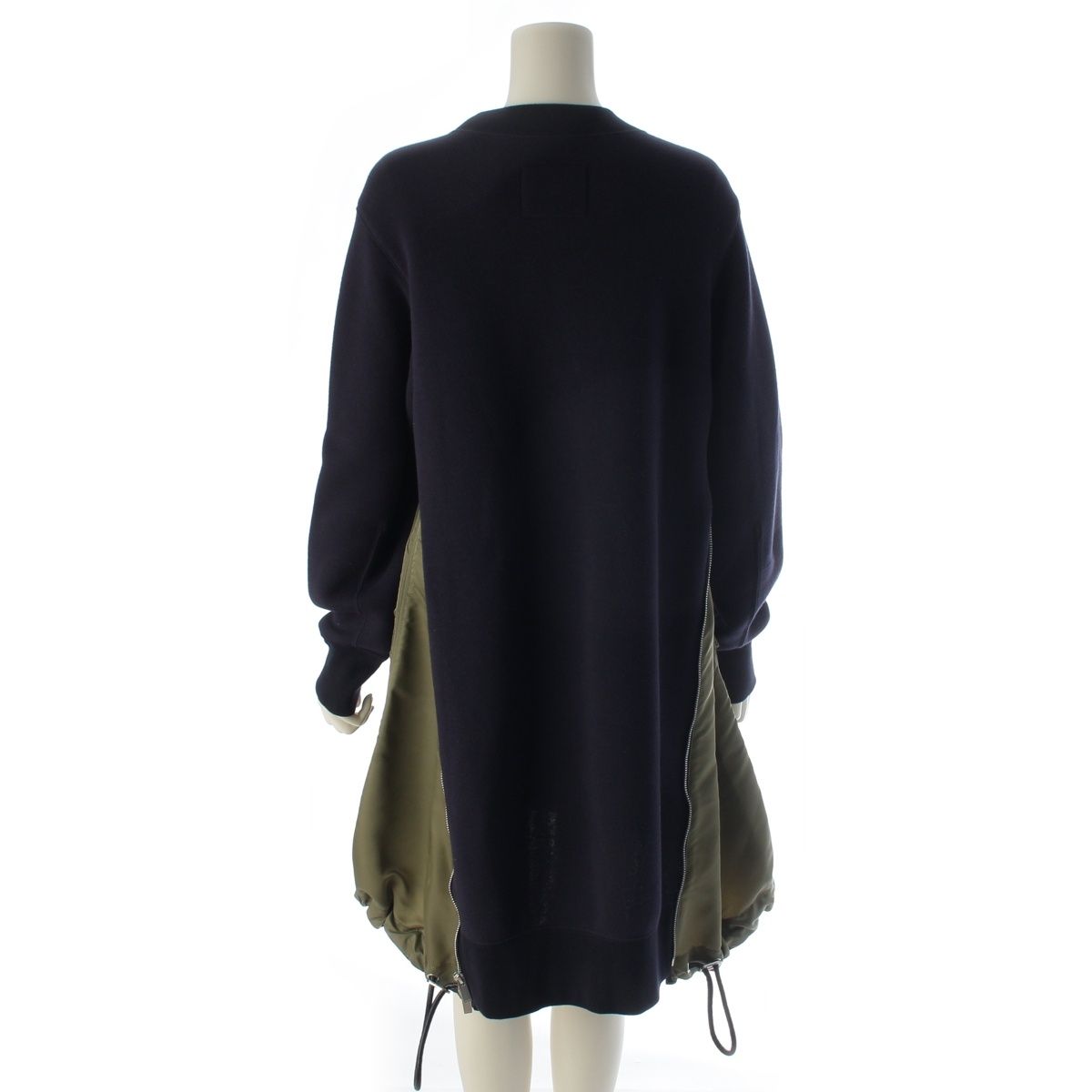 サカイ コットン ナイロン Sponge Sweat Dress スポンジスウェット