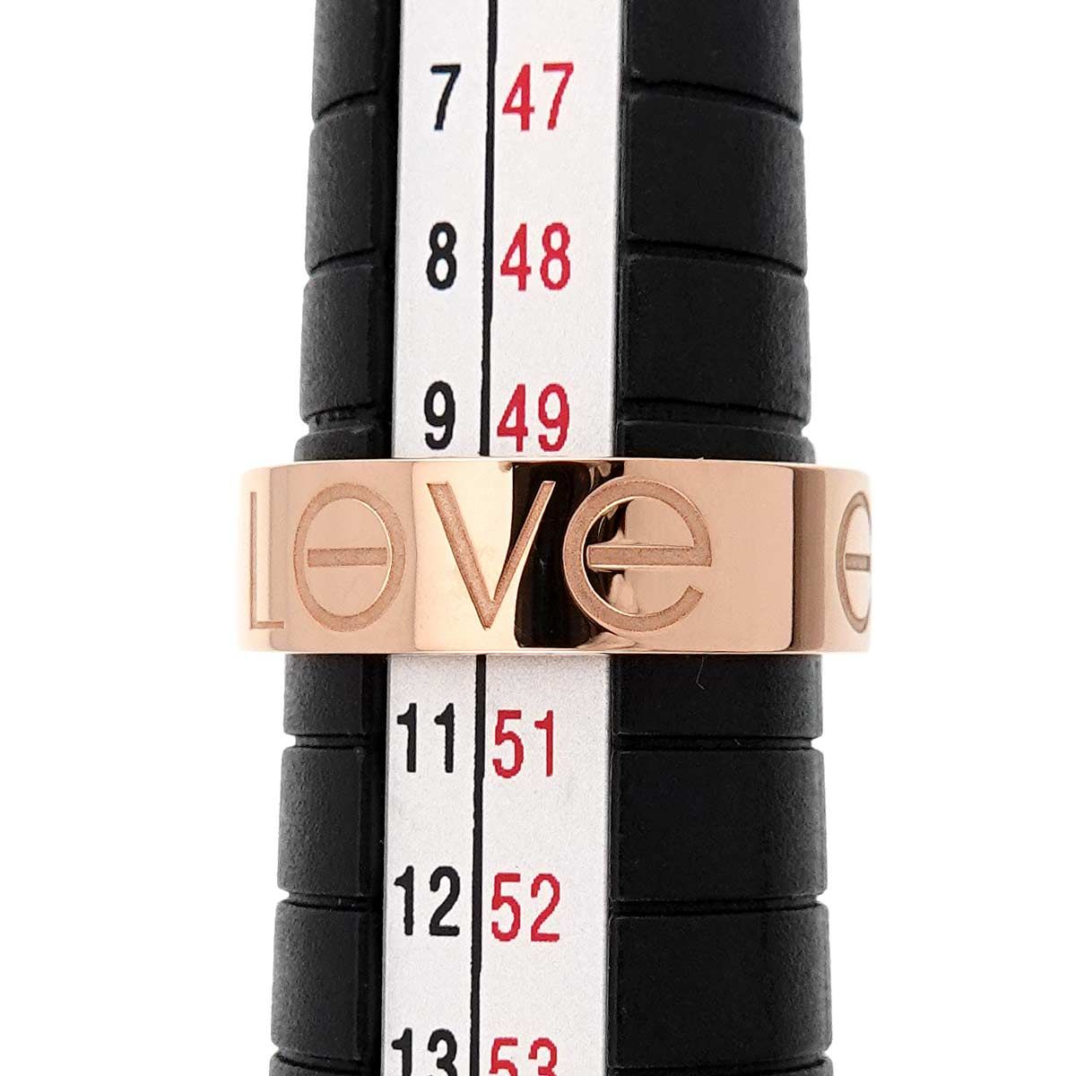 カルティエ Cartier ラブ #50 リング K18 PG ピンクゴールド 750 指輪