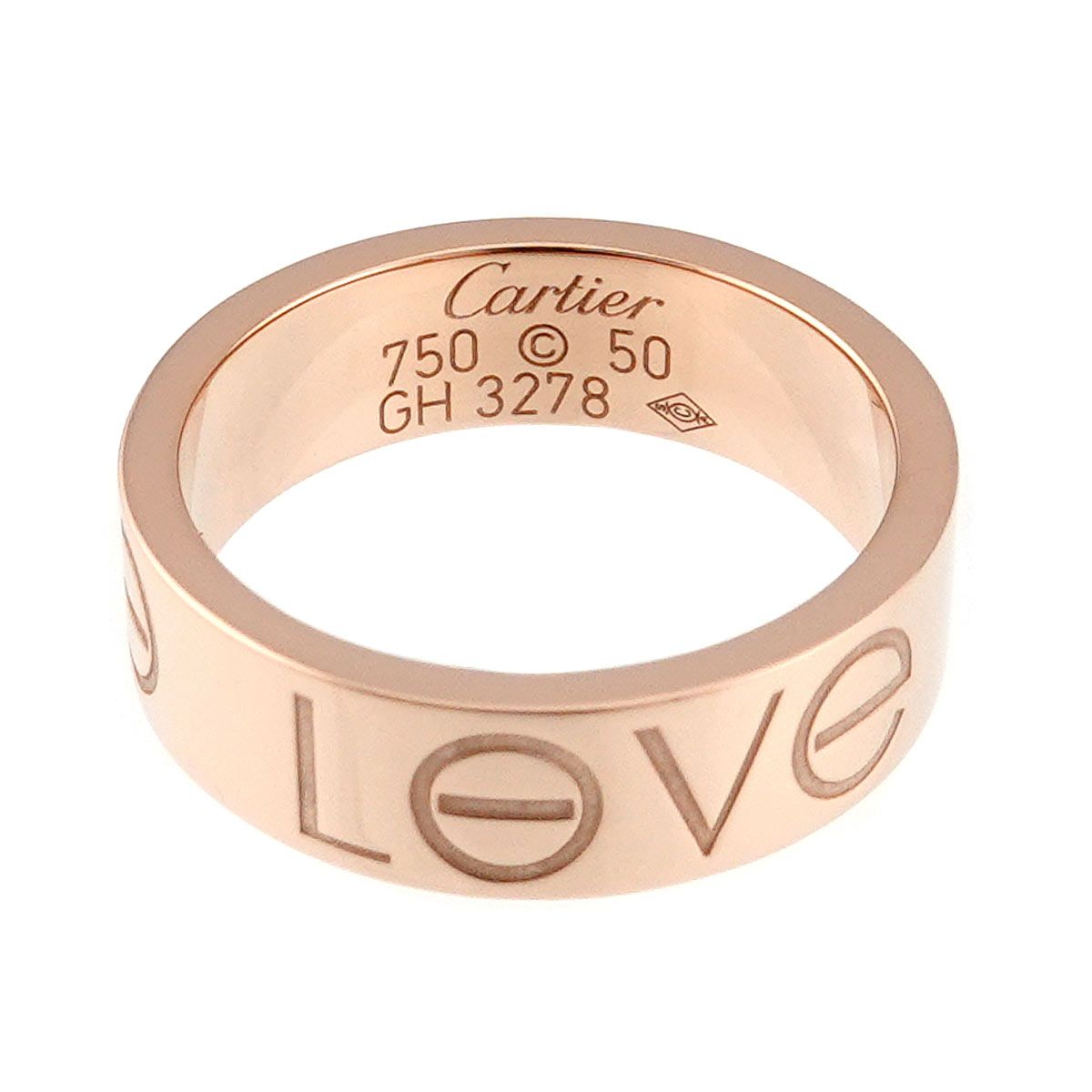 カルティエ Cartier ラブ #50 リング K18 PG ピンクゴールド 750 指輪