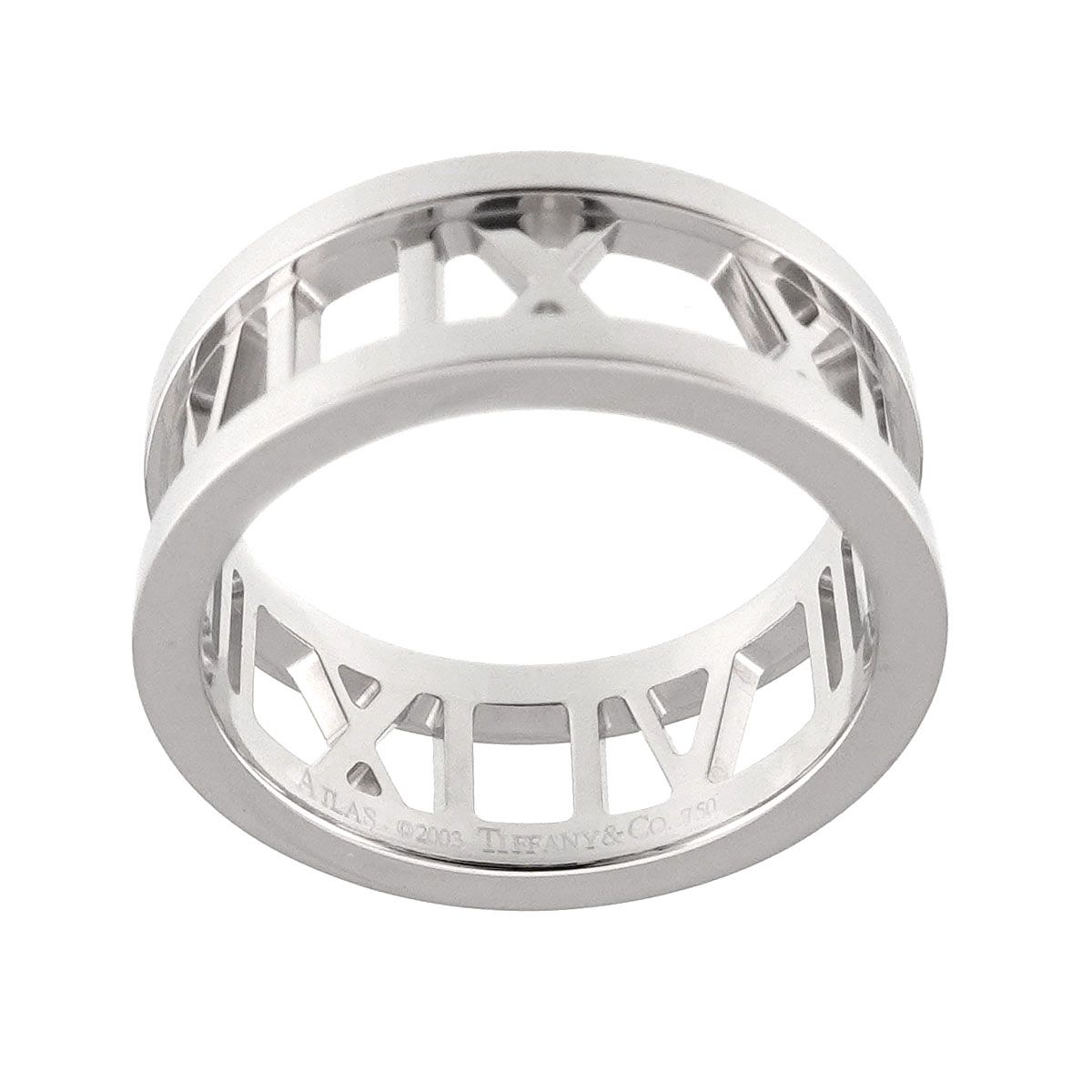 ティファニー TIFFANY&Co. アトラス オープン 7号 リング K18 WG 