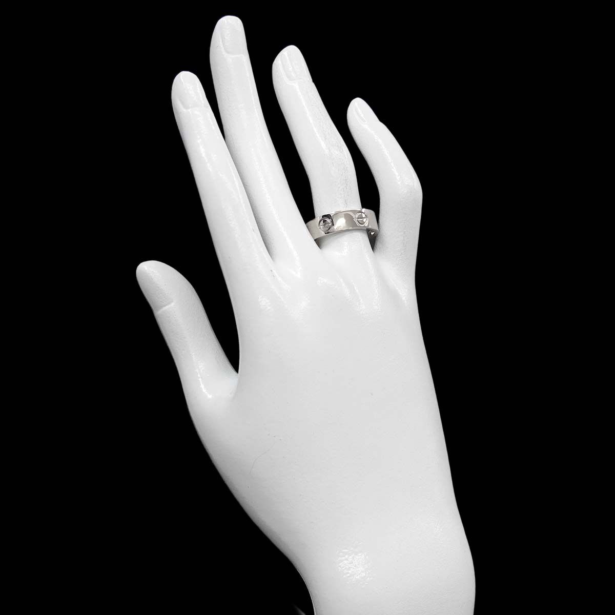 カルティエ Cartier ラブ #58 リング K18 WG ホワイトゴールド 750