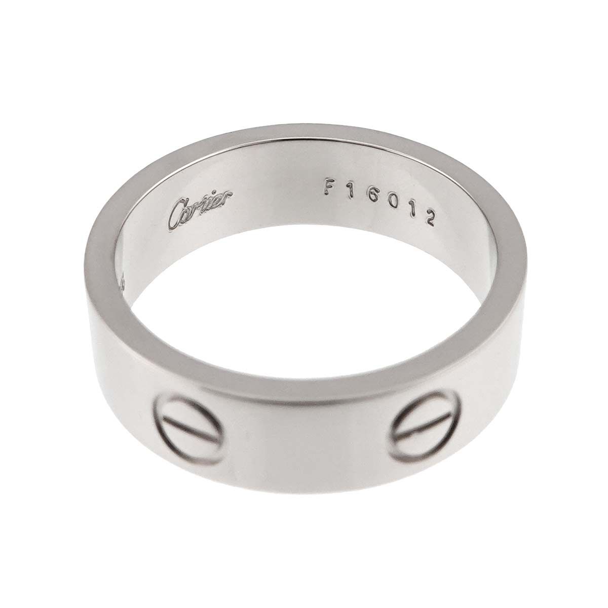 カルティエ Cartier ラブ #58 リング K18 WG ホワイトゴールド 750