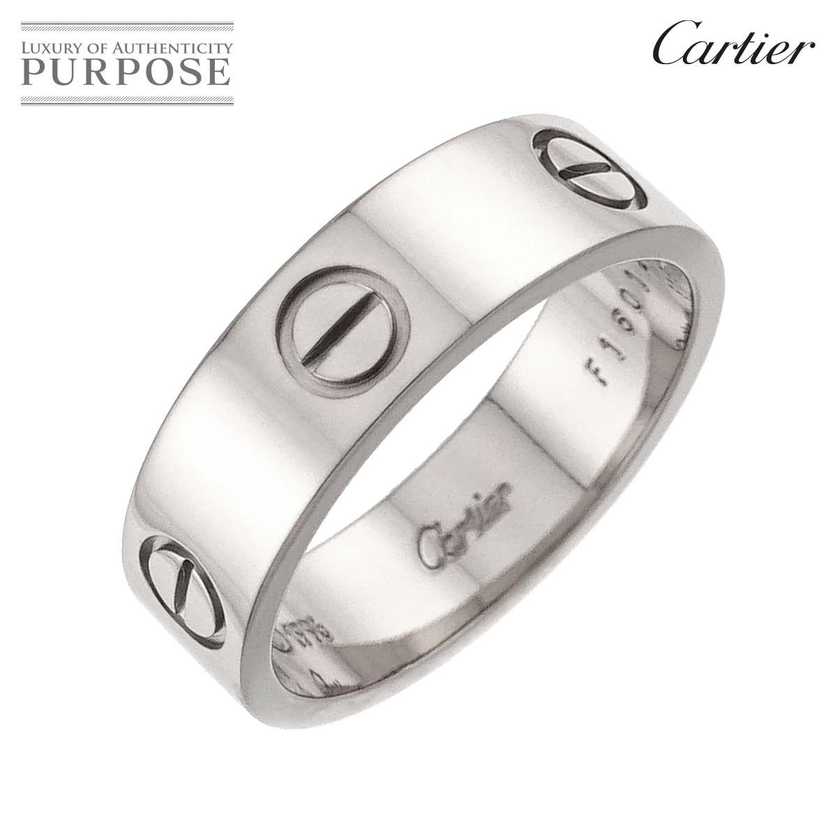 カルティエ Cartier ラブ #58 リング K18 WG ホワイトゴールド 750