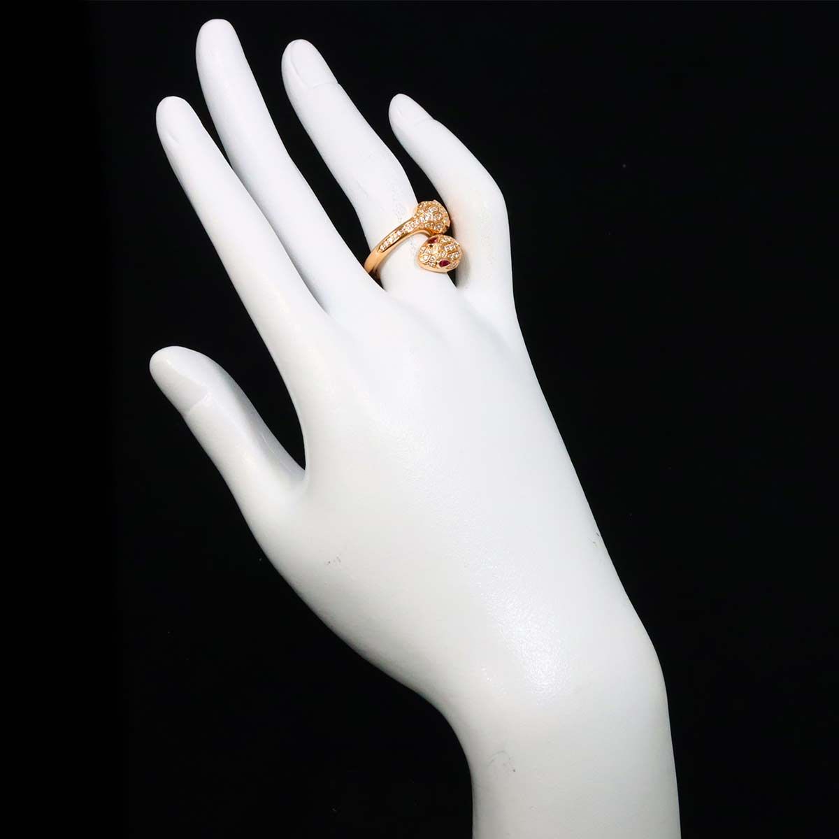 BVLGARI ダイヤモンド付きリング 52 ブルガリ BVLGARI セルペンティ セドゥットーリ #52 リング ダイヤ
