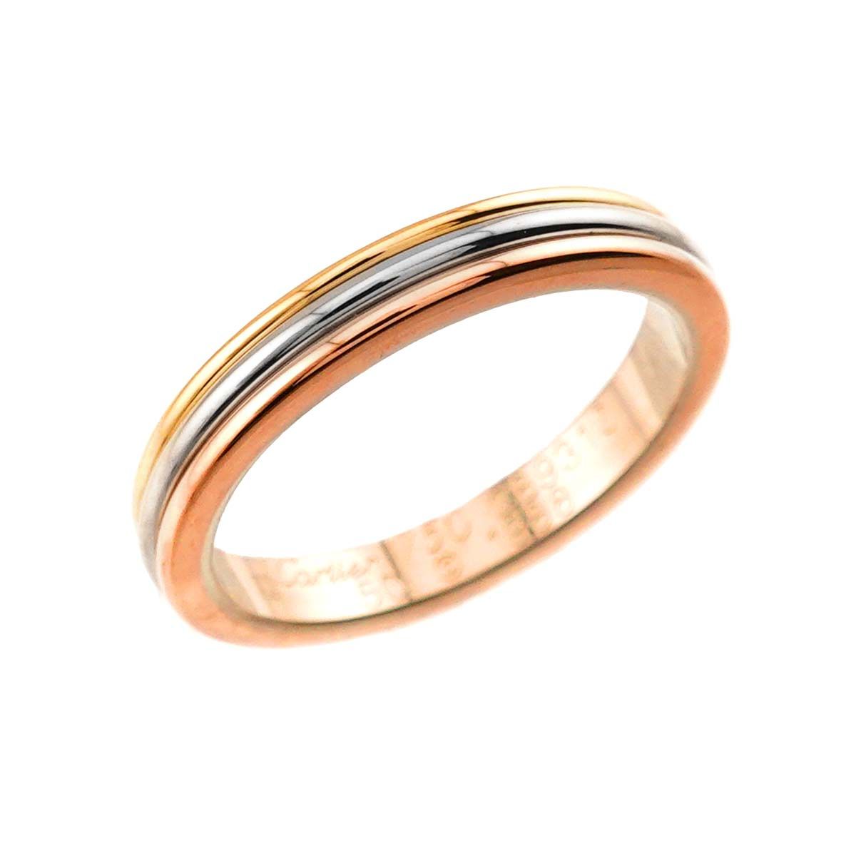 カルティエ Cartier ヴァンドーム #50 リング K18 YG WG PG スリー