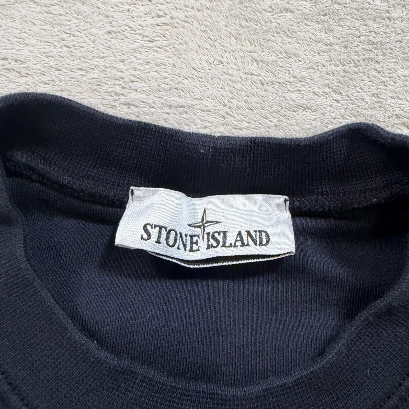 極美品 ストーンアイランド STONE ISLAND ネイビー トレーナー