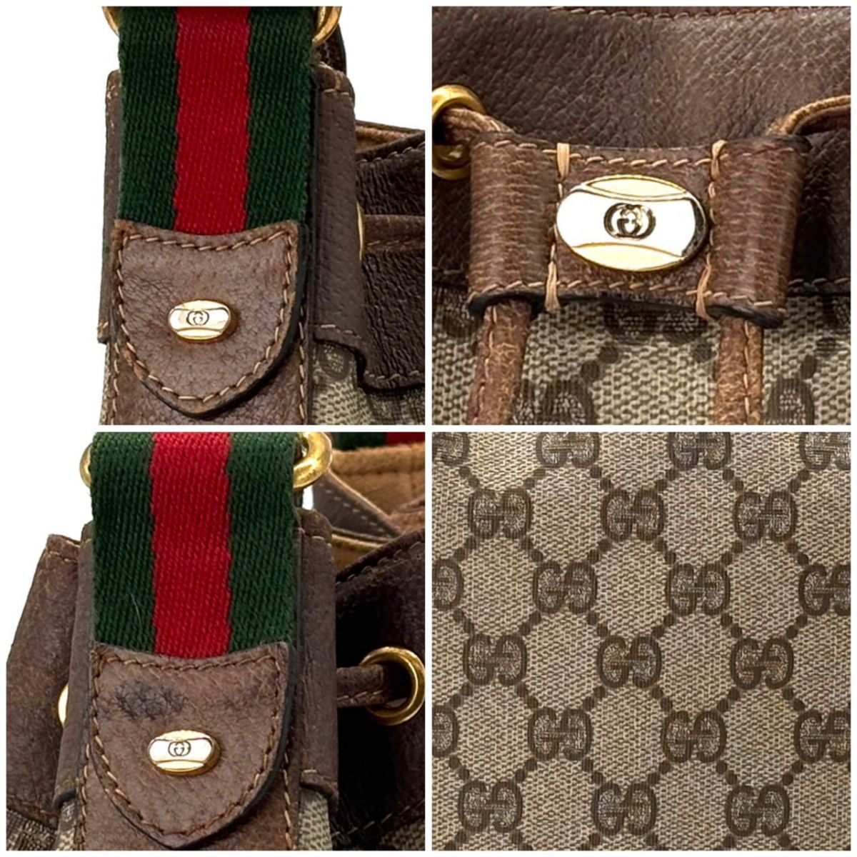 静けさに滲む気品】 GUCCI ショルダーバッグ GGスプリーム シェリー 静けさに滲む気品】 GUCCI ショルダーバッグ GGスプリーム シェリー