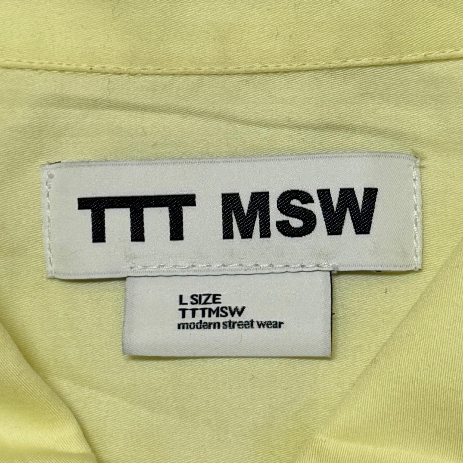 TTT_MSW 25AW ZIP UR SHIRT ジップアップシャツ 長袖シャツ ティー