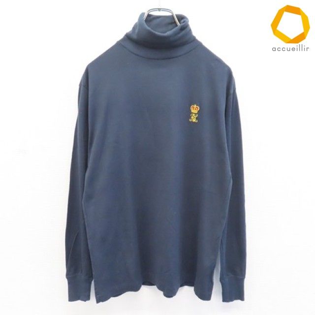 ラルフローレン RalphLauren ヴィンテージ 長袖Tシャツ タートルネック ロゴ刺繍 メンズ [a1009838]