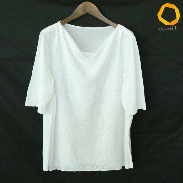 s レリアン Leilian Leilian カットソー 13+ 白 半袖 大きいサイズ