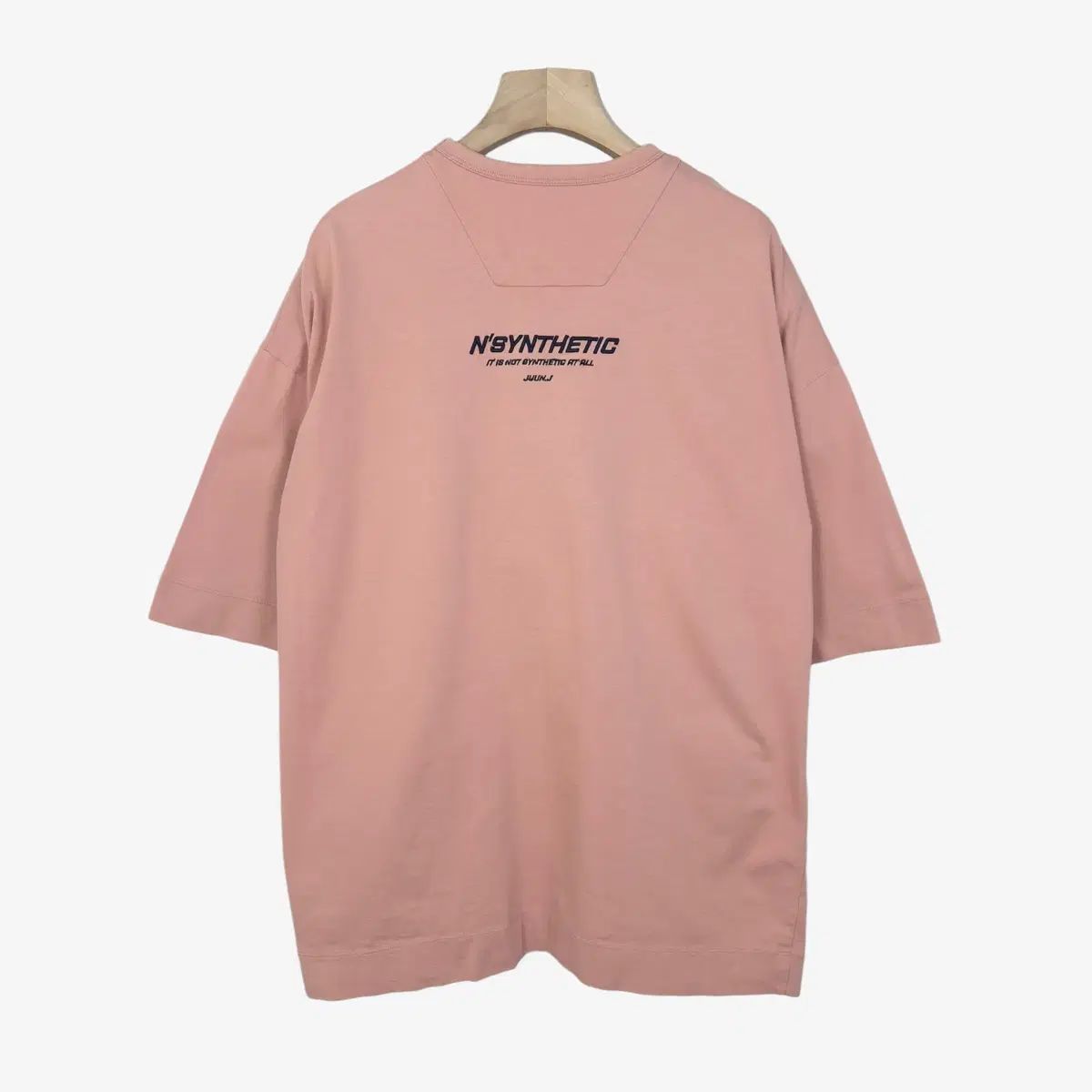 105 Juun.J ジュンジェイ ピンク グラフィック オーバーサイズ 半袖 Tシャツ