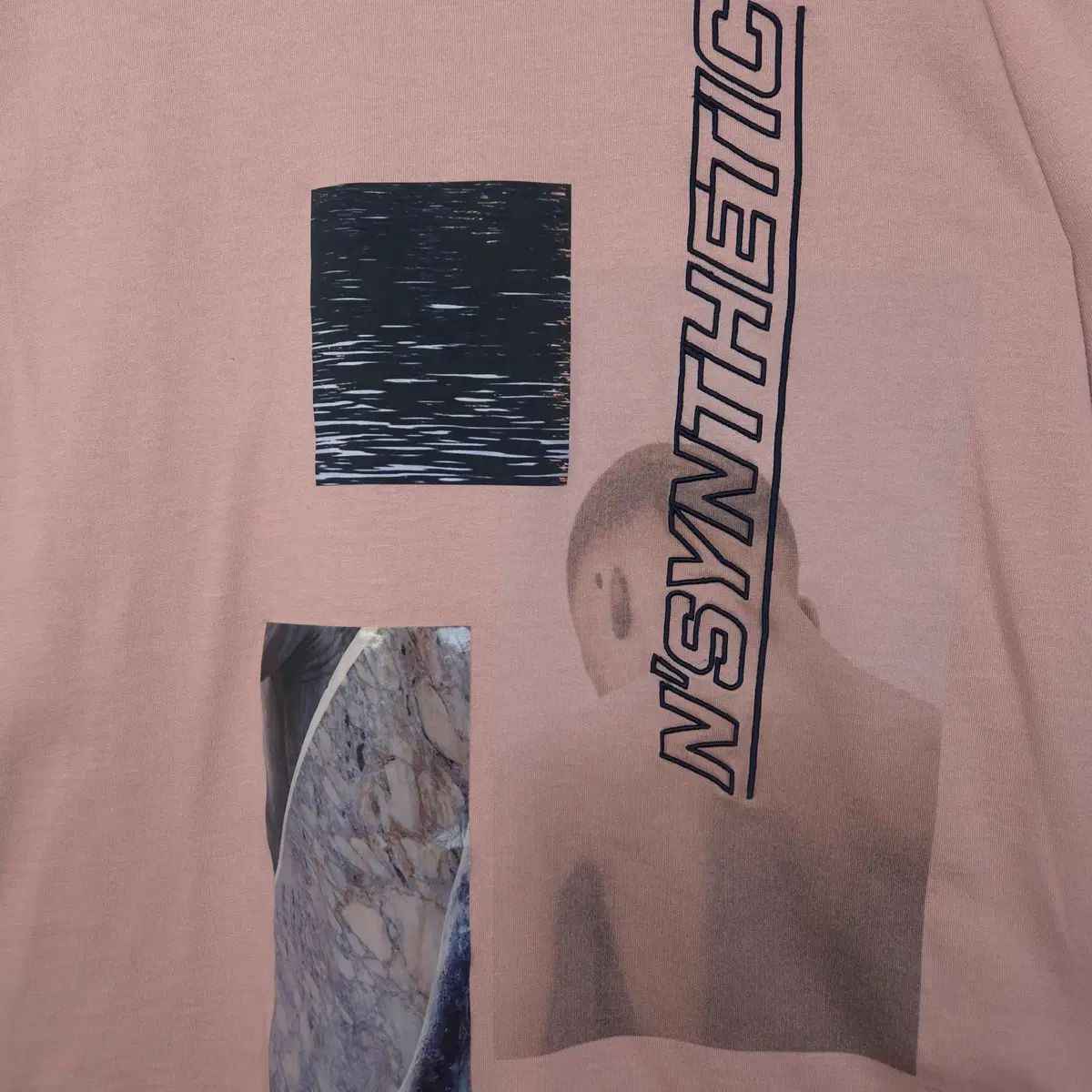 105 Juun.J ジュンジェイ ピンク グラフィック オーバーサイズ 半袖 Tシャツ