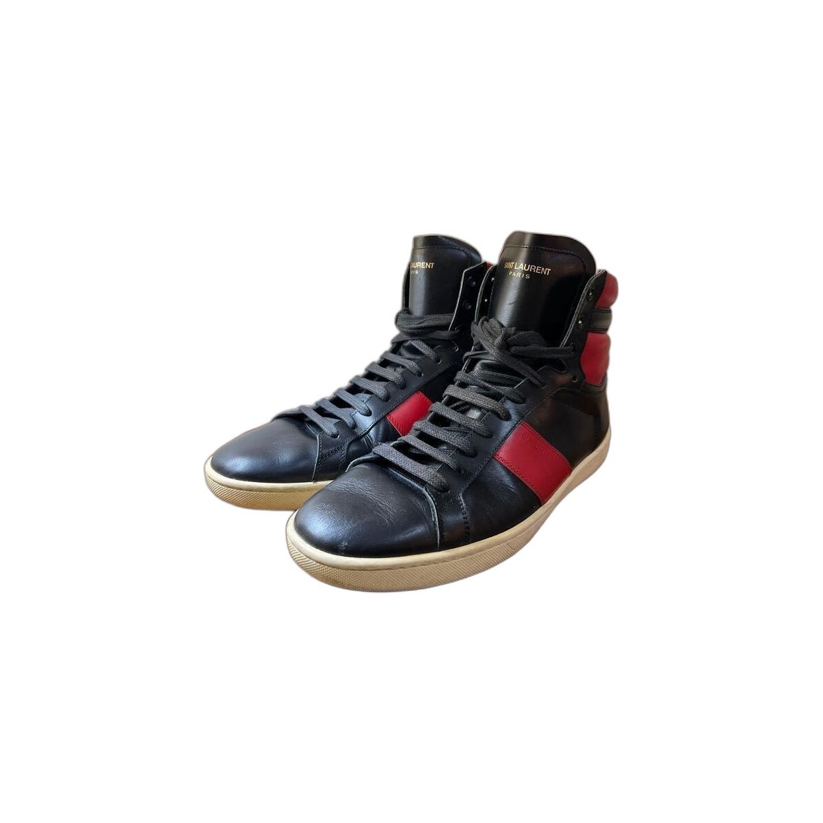 Saint Laurent Paris ハイカットスニーカー ブラック サンローラン SAINT LAURENT PARIS ハイカットスニーカー ブラック