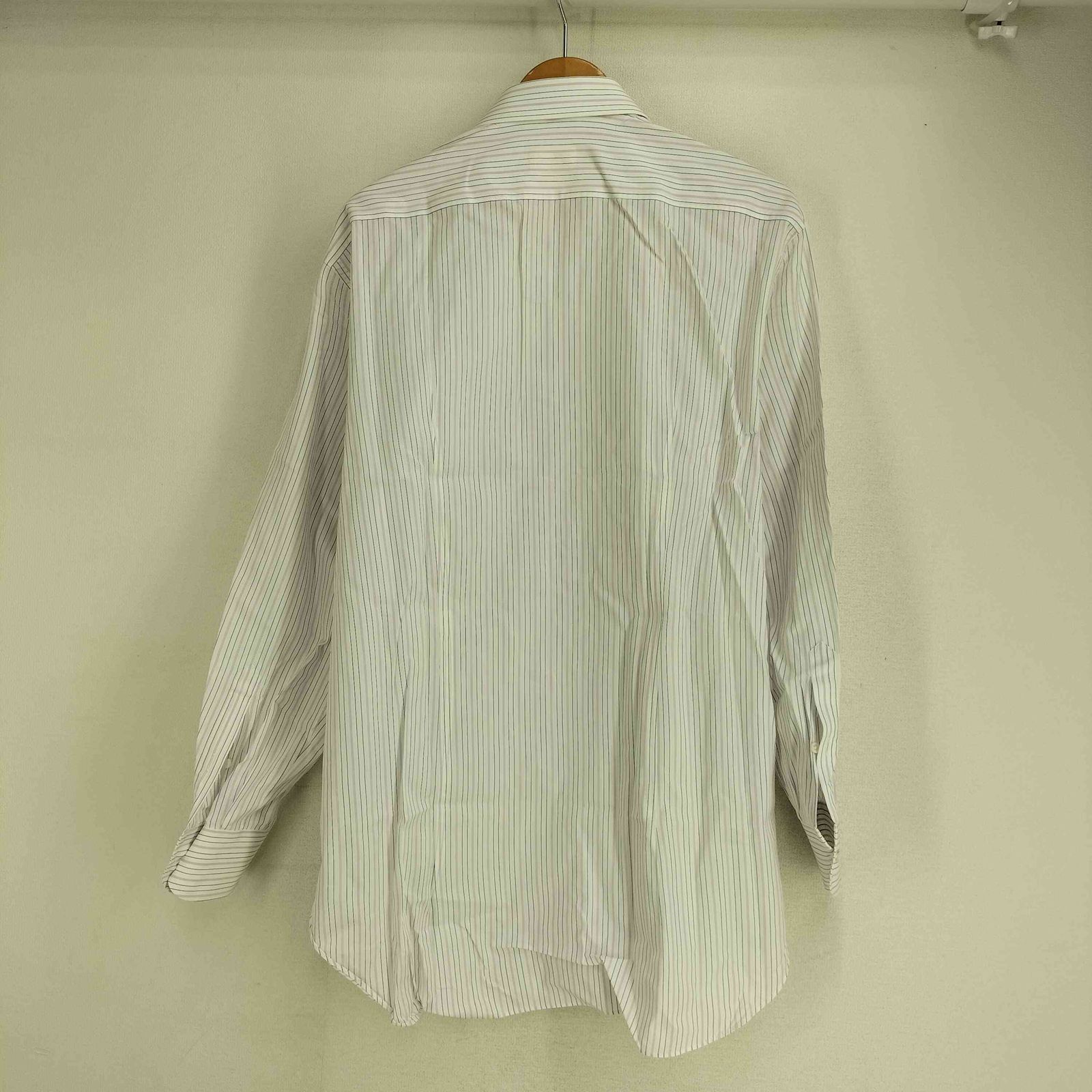 ブリオーニ BRIONI イタリア製 コットン ストライプ L/S シャツ メンズ