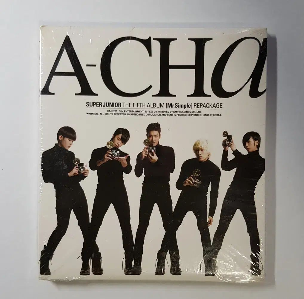 super junior A CHA CD トレカ　5枚 SUPER JUNIOR(スーパージュニア) ー 5 家 リパッケージ A CHA 未開封