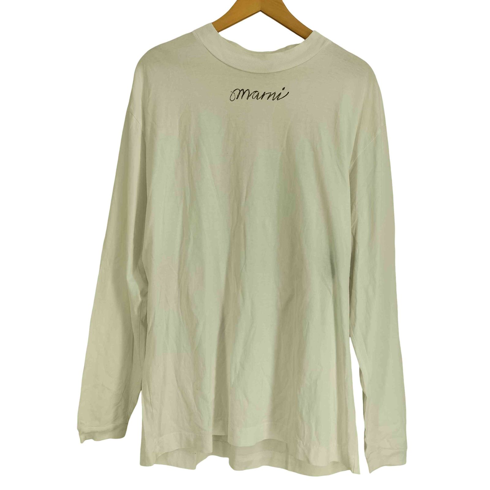 マルニ MARNI 24AW 両面プリント モックネック L/S Tシャツ メンズ EUR：46