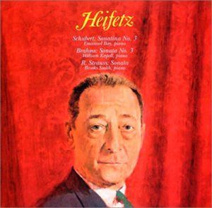 【CD】ヤッシャ・ハイフェッツ : シューベルト、ブラームス&R.シュトラウス ヴァイオリン・ソナタ集