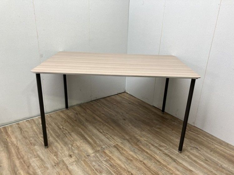 【中古品】インテリアズ 1280ミーティングテーブル ナチュラル