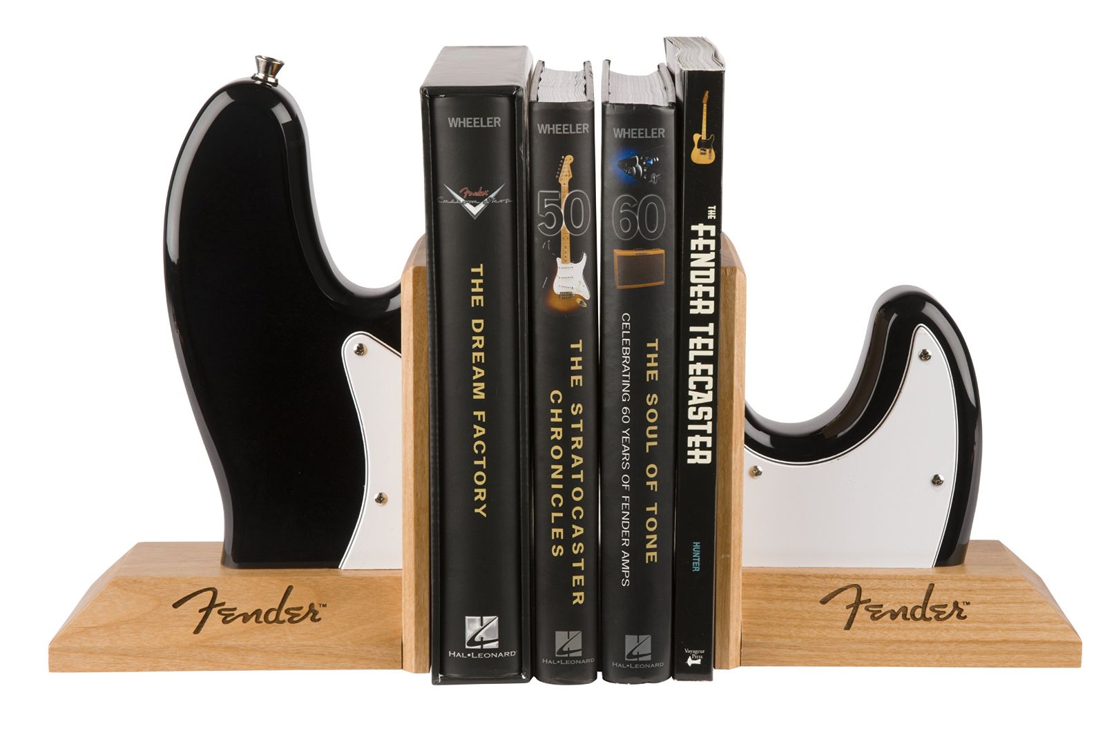 Fender 9124786000 Black Bass Guitar Body Bookends 本物 Fender ギターボディ使用 廃番モデル 希少 コレクター向け ハンドメイド USA コロナ工場 ブックエンド ブラック
