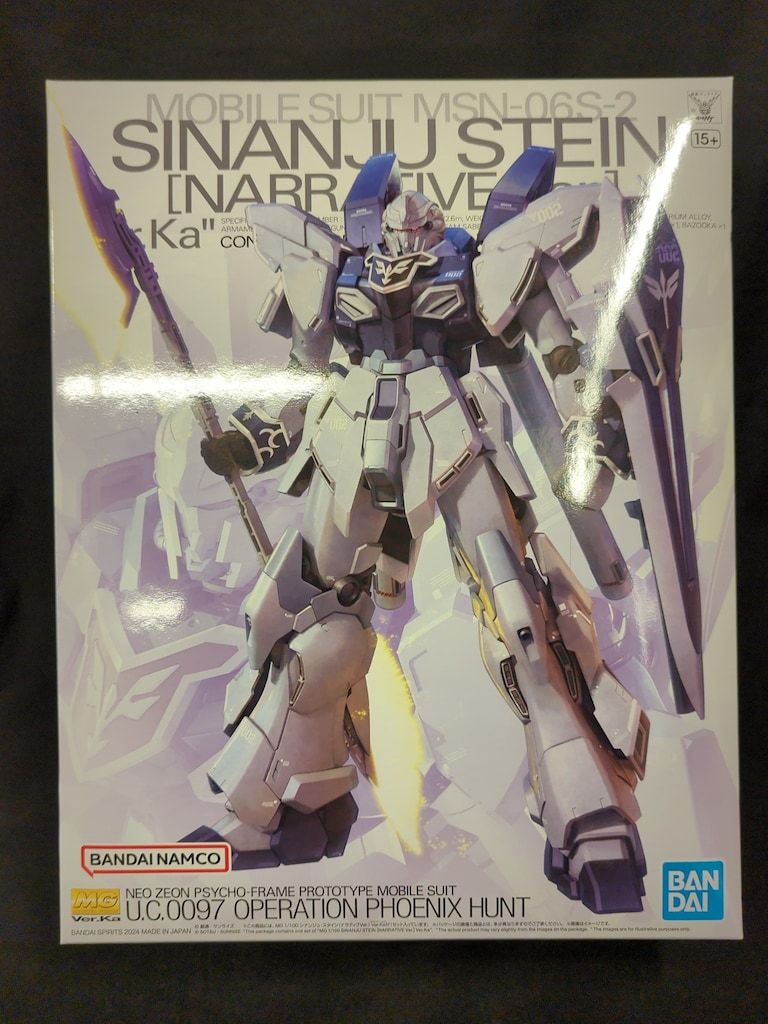 BANDAI SPIRITS MG 1/100 機動戦士ガンダムNT シナンジュ・スタイン (ナラティブ Ver.) Ver.Ka