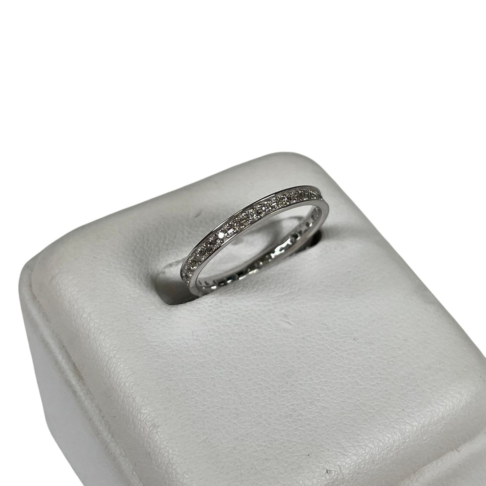 K10WG ダイヤリング 0.20ct 約11号 総重量約1.3g