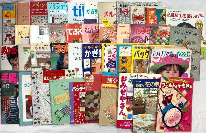 手芸関係 まとめて40冊以上 パッチワーク 人形 トラプントキルト サンドレスとジャンパースカート 冬を楽しむニットこもの 他 8,599円