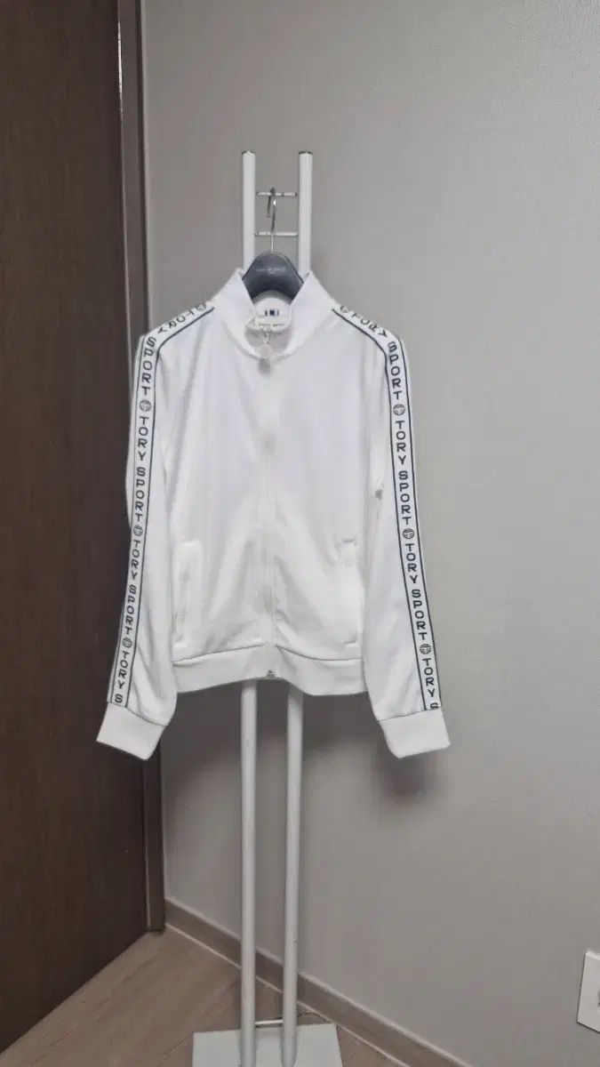 トリースポーツ Tory Burch (XS) 白ストレッチトレーナー ジャケット