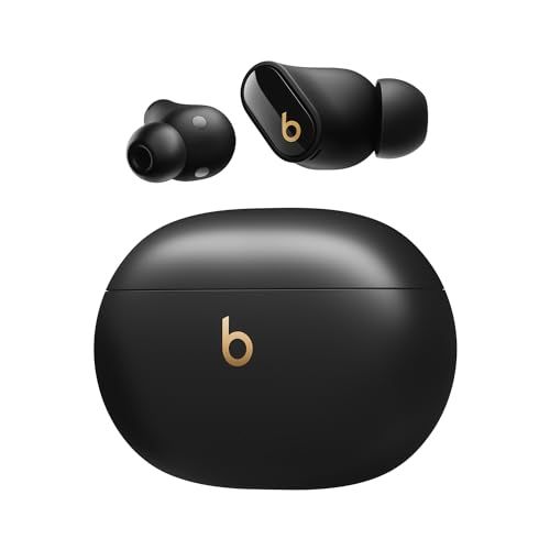 Beats Studio Buds +| ワイヤレスノイズキャンセリングイヤフォン - AppleデバイスとAndroidデバイスで互換性が向上、内蔵マイク、耐汗仕様Bluetoothイヤフォン、空間オーディオ - ブラック/ゴールドp c4d9eee7