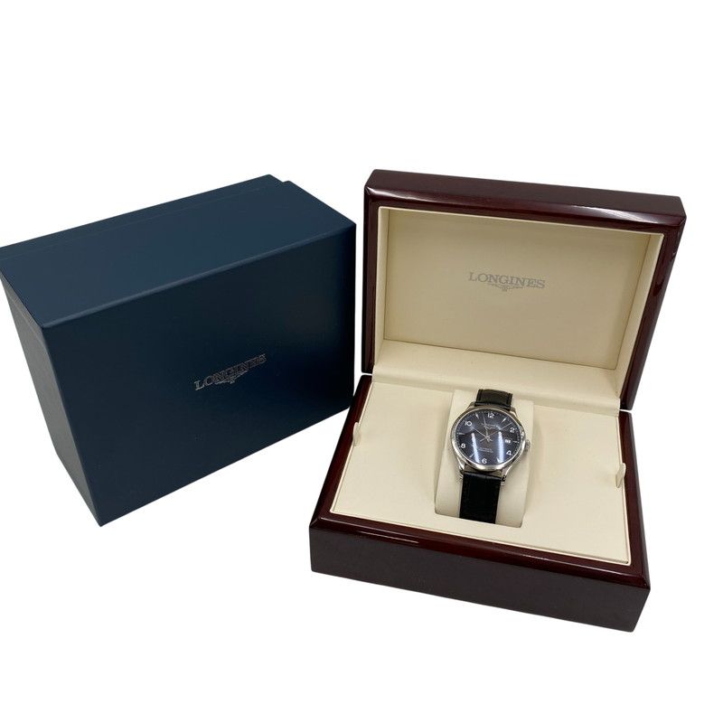 【中古品】 LONGINES ロンジン L2.820.4.56.2 RECORD AUTOMATIC DATE WATCH レコード オートマチック デイト ウォッチ 腕時計 【195-260520-cs-14-izu】