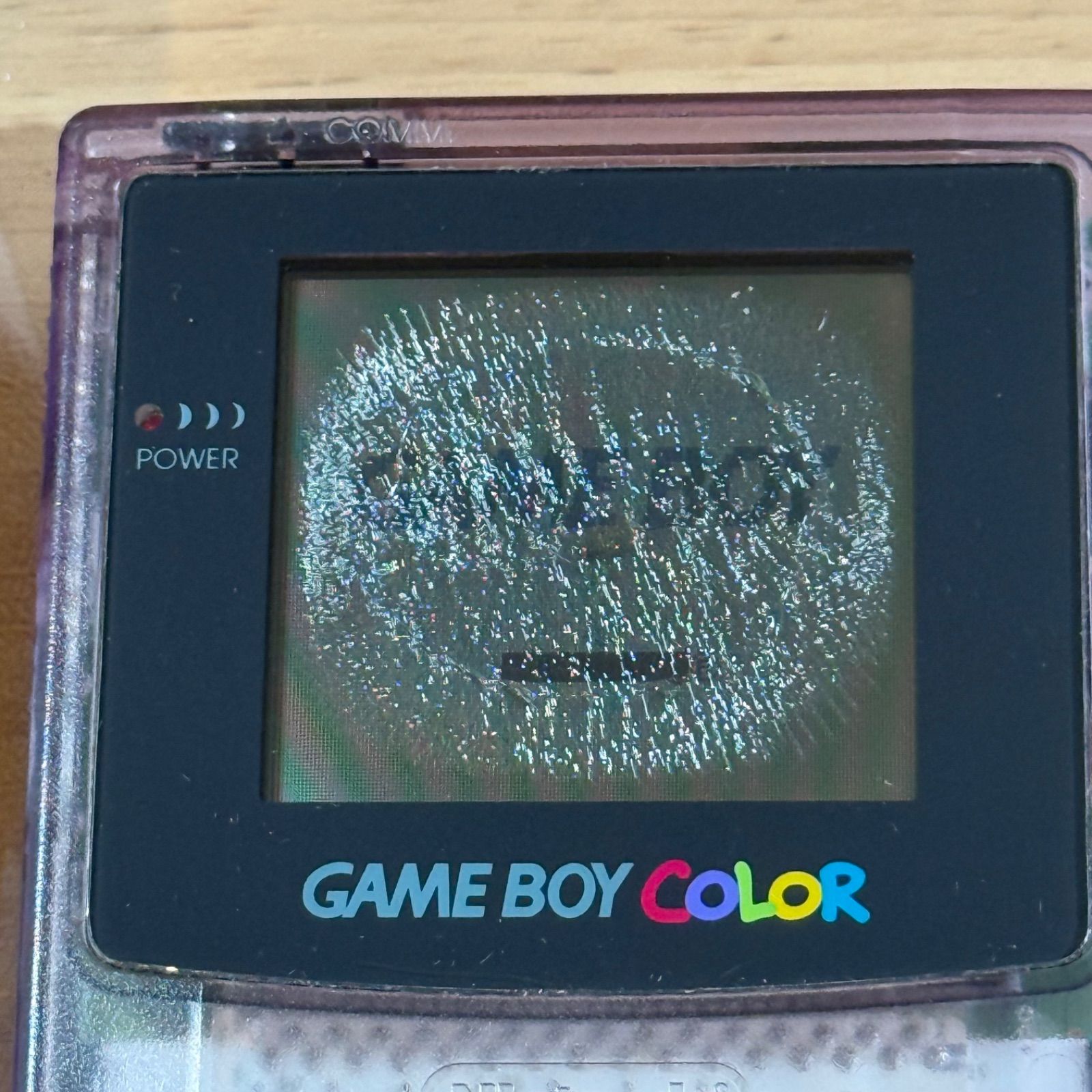 5-100【訳あり】ゲームボーイカラー クリアパープル 箱付き 完動品