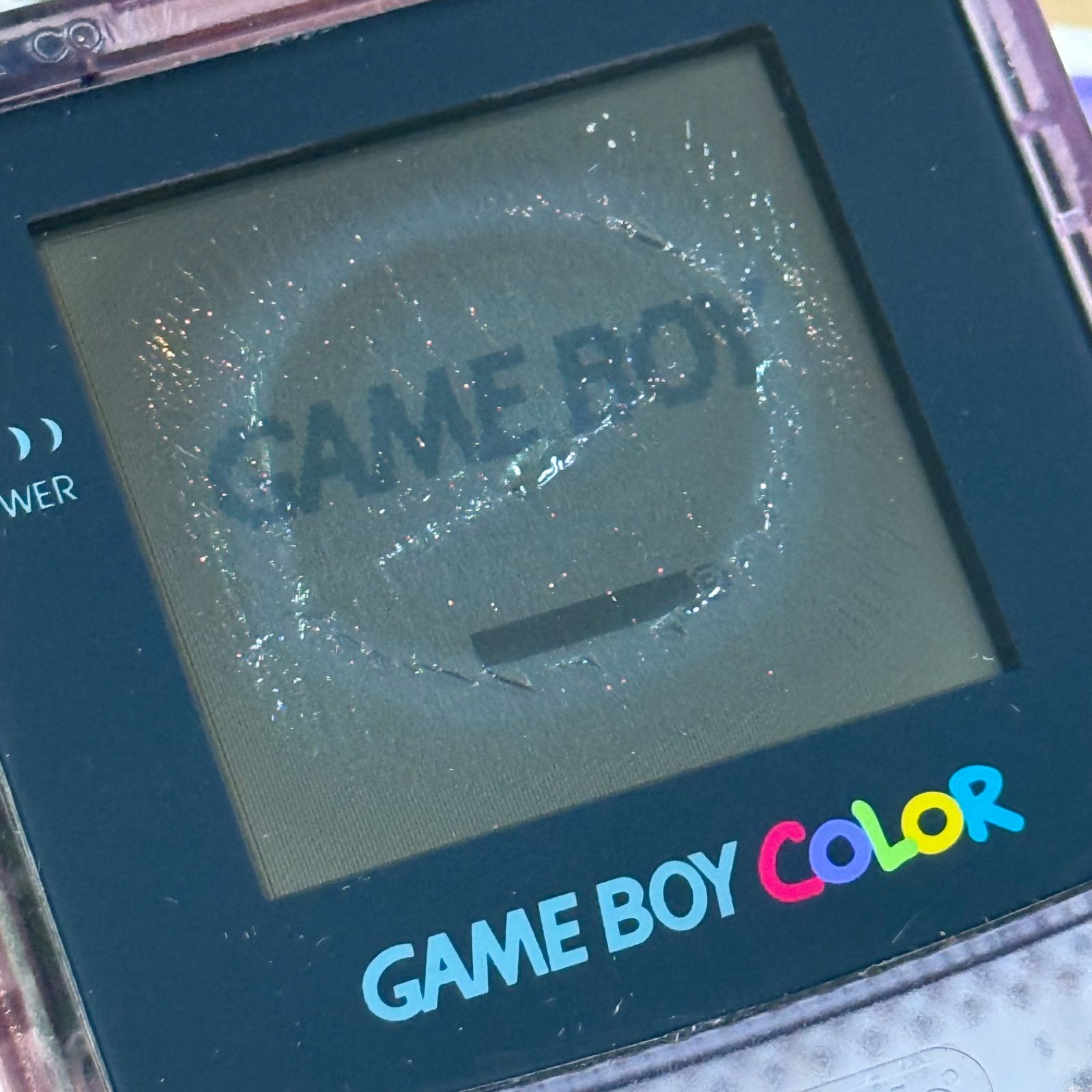 5-100【訳あり】ゲームボーイカラー クリアパープル 箱付き 完動品