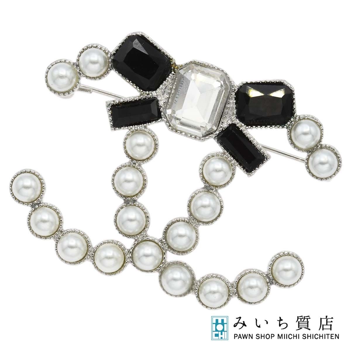 CHANEL シャネル ブローチ フェイクパール ココマーク C23C