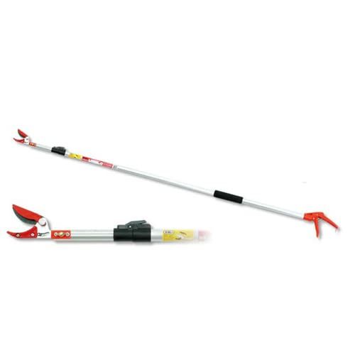 新品 【Kamaki】1800 かるのび 伸縮式高枝切狭 シルバー 3段x3.0m