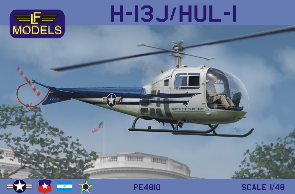 【ハセガワLFモデルズ】H-13J/HUL-1 ヘリコプター「米空軍VIP専用機」