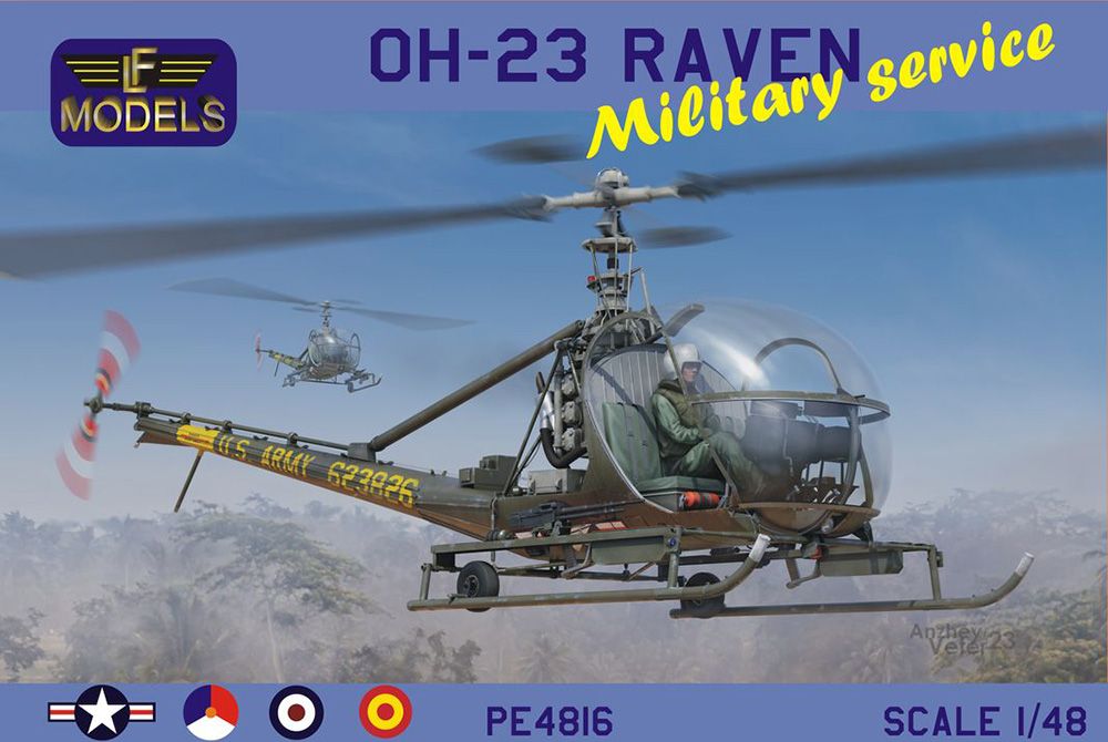 【ハセガワLFモデルズ】ヒラー OH-23 レイヴン 